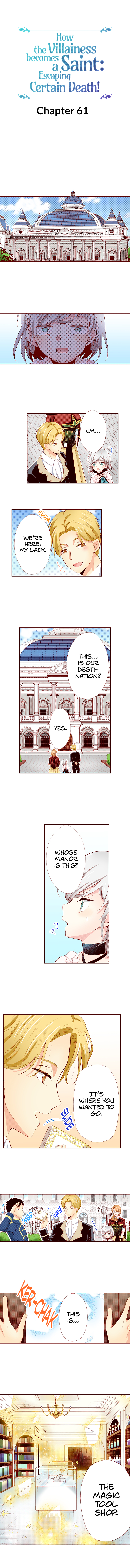 How the Villainess becomes  a Saint : Escaping certain death! Chapter 61 page 1 - 