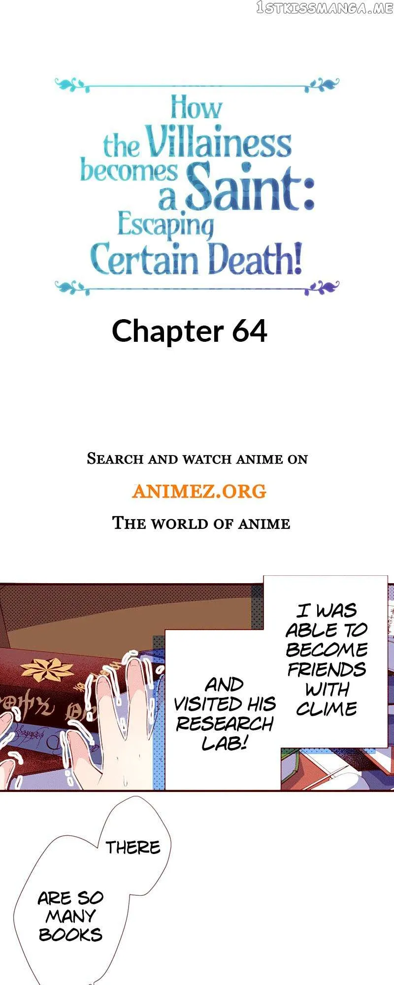 How the Villainess becomes  a Saint : Escaping certain death! Chapter 64 page 1 - 