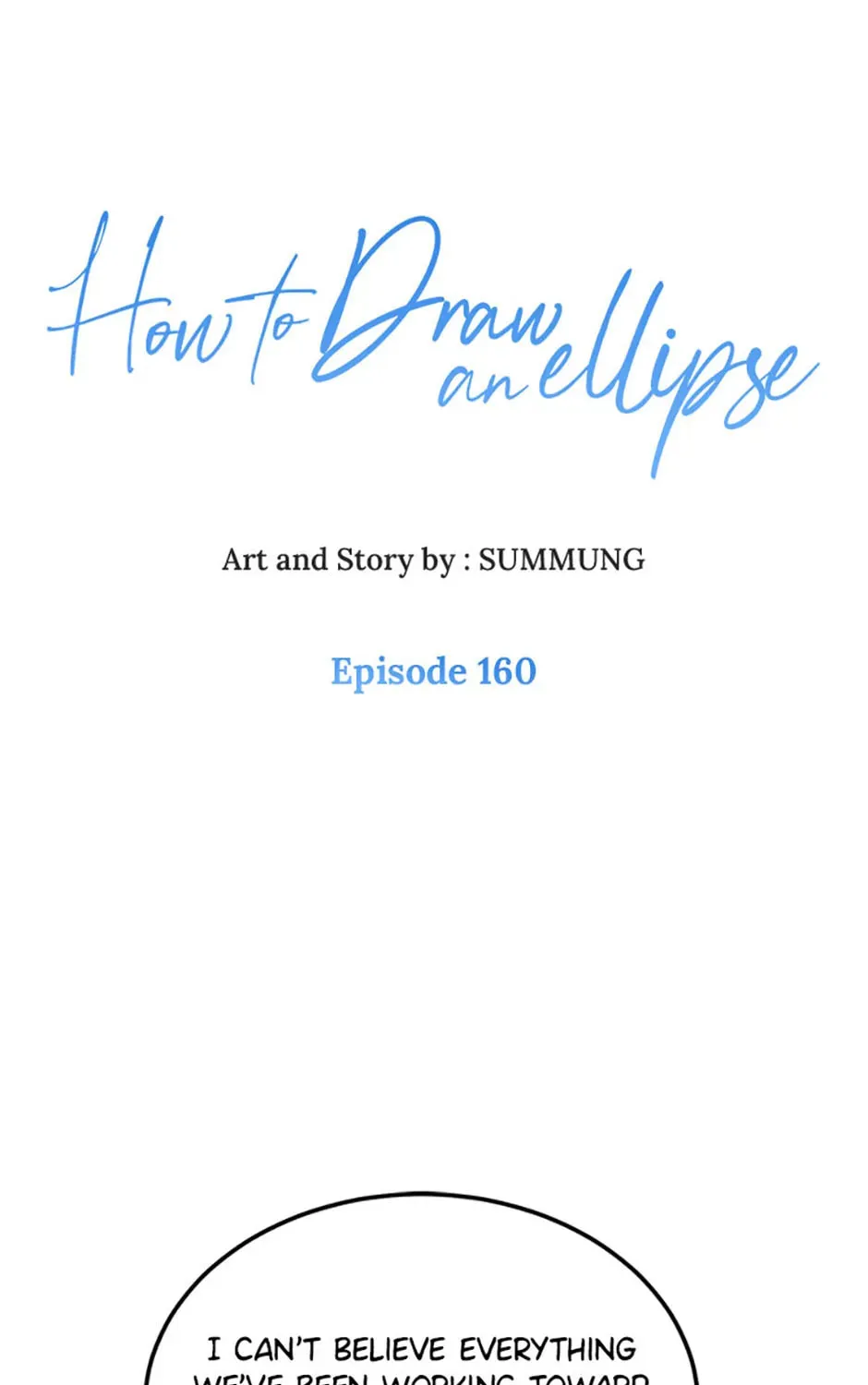 How to Draw an Ellipse Chapter 160 page 1 - 