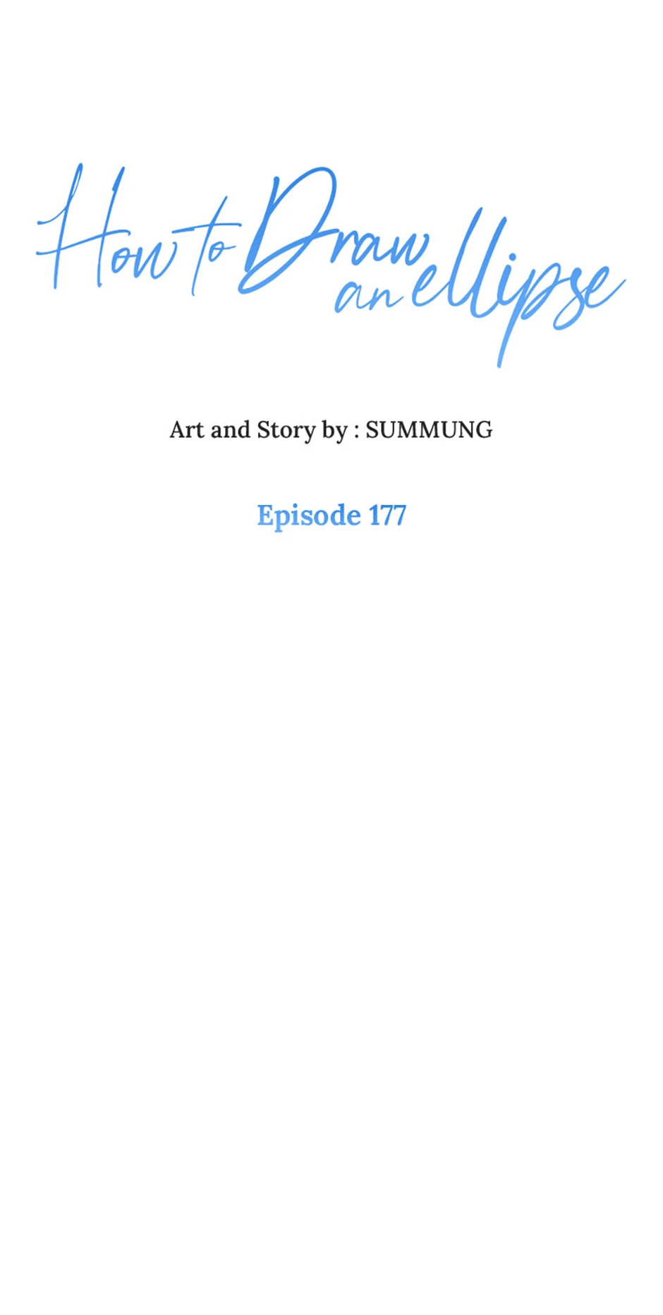 How to Draw an Ellipse Chapter 177 page 1 - 