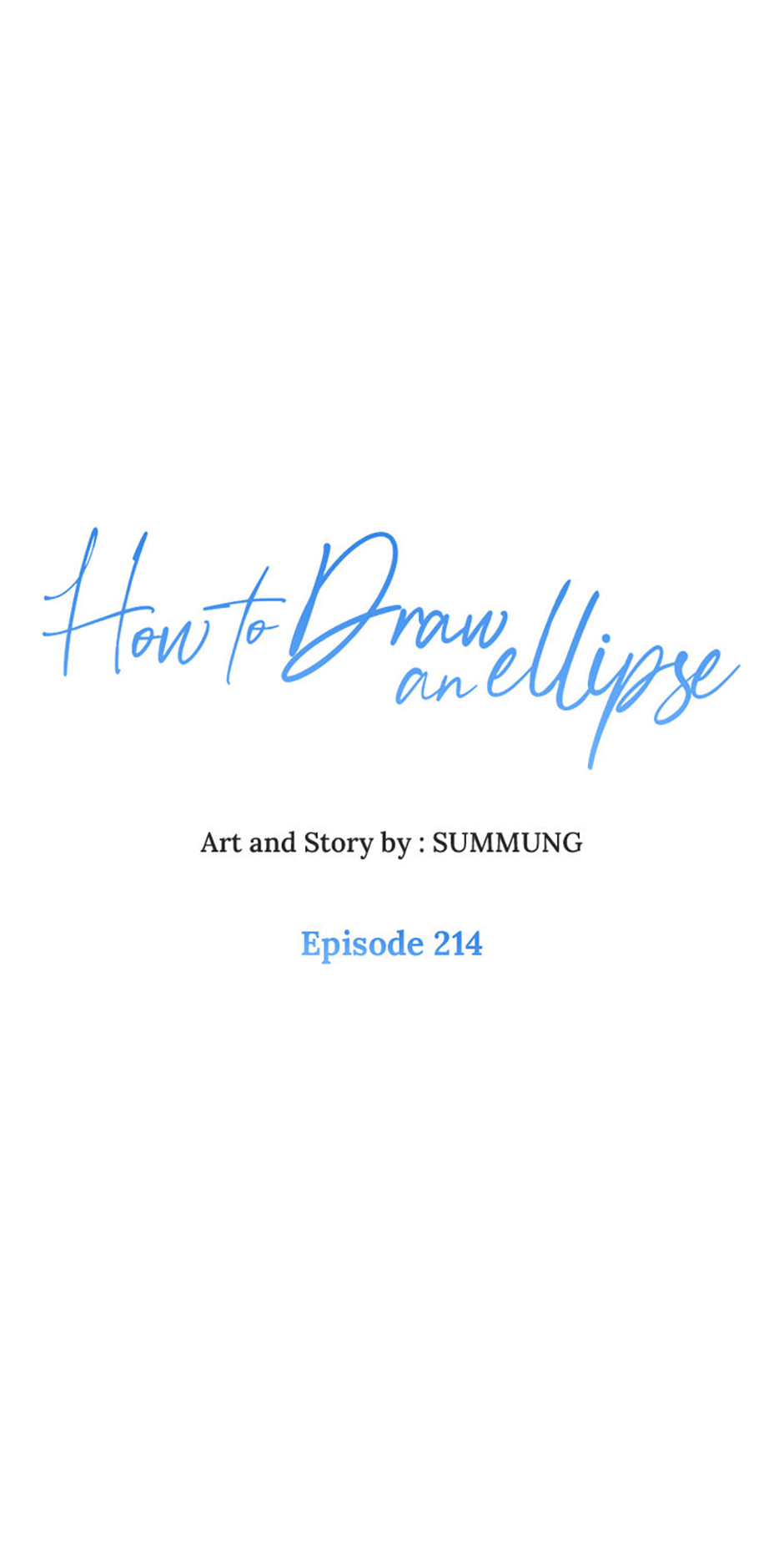 How to Draw an Ellipse Chapter 214 page 13 - 