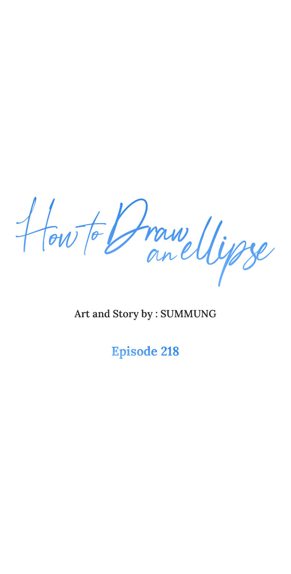How to Draw an Ellipse Chapter 218 page 58 - 