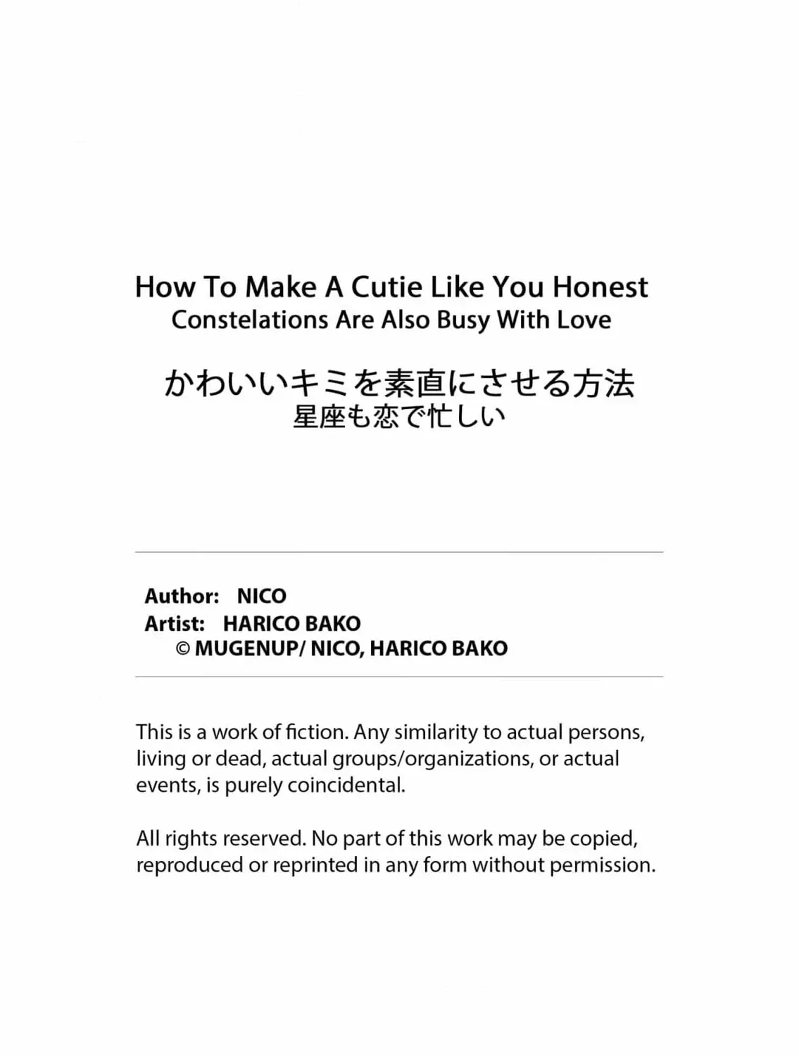 How To Make A Cutie Like You Honest - Constellations Are Also Busy With Love Chapter 2 page 67 - 