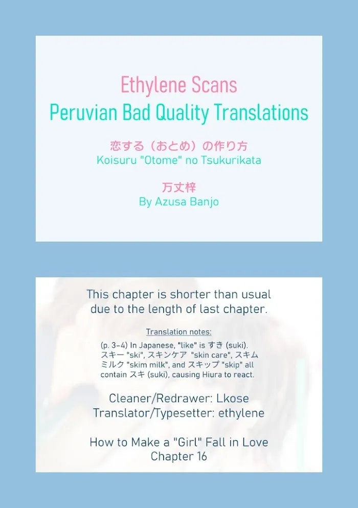 How To Make A "girl" Fall In Love Chapter 16 page 9 - 