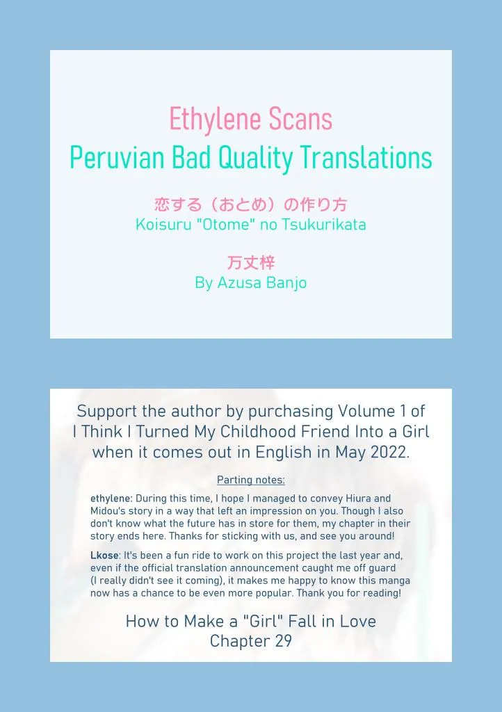 How To Make A "girl" Fall In Love Chapter 29 page 15 - 