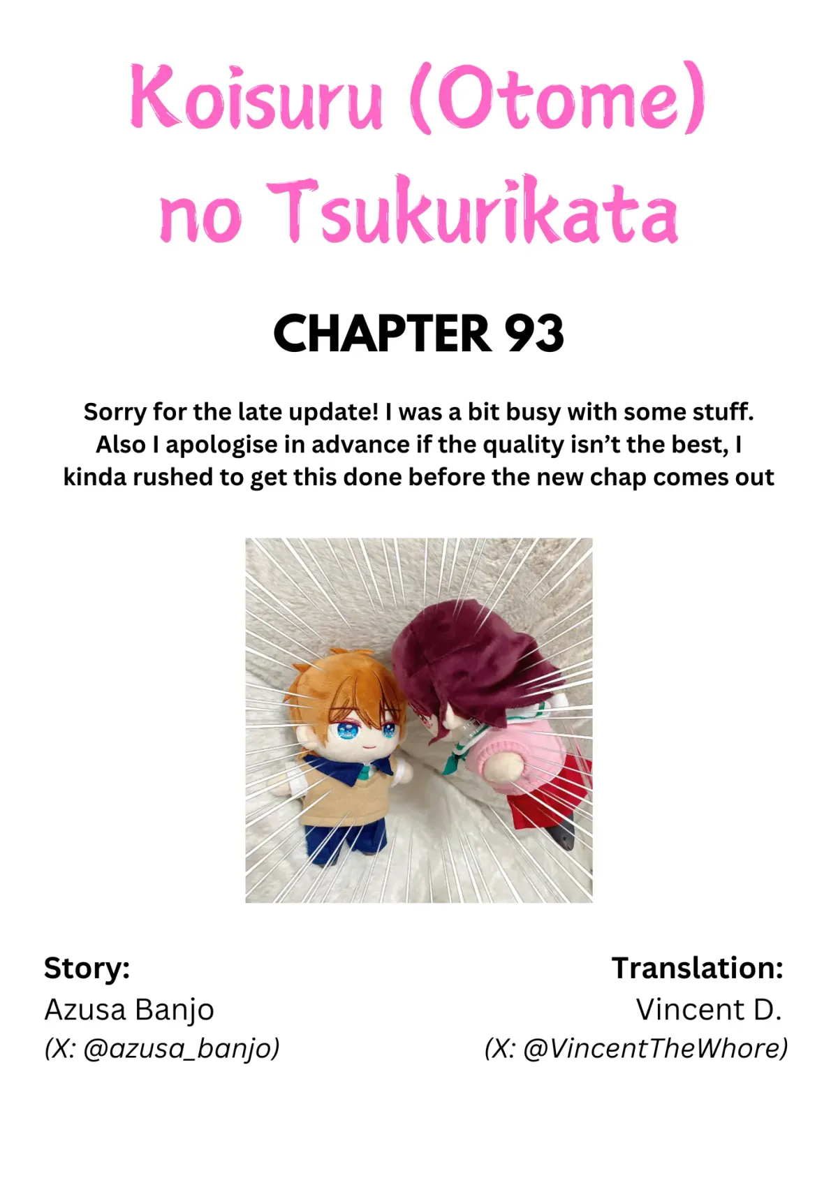 How To Make A "girl" Fall In Love Chapter 93 page 1 - 
