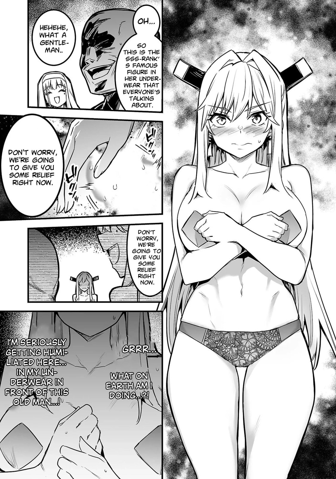 Hunter Guild no ura Quest ~SSS Rank no watashi nara Ecchi na Quest mo yoyuu (?) desu~ Chapter 1 page 36 - 