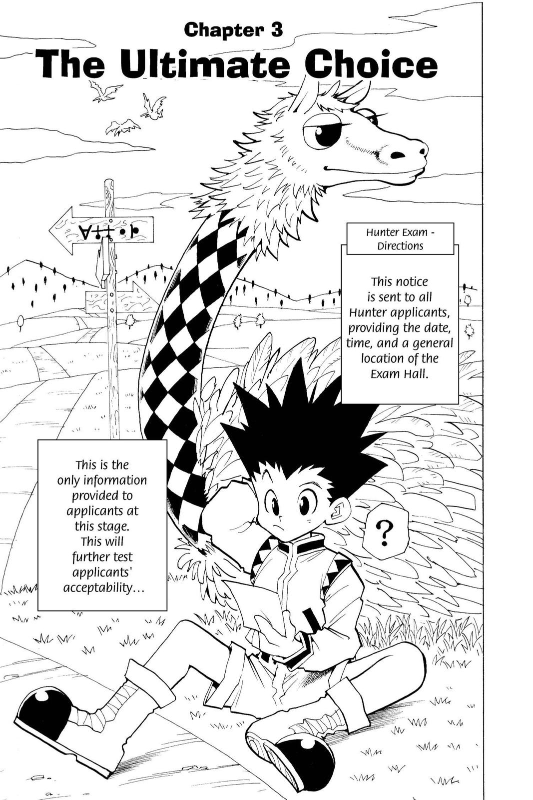 Hunter x Hunter Chapter 3 page 1 - 