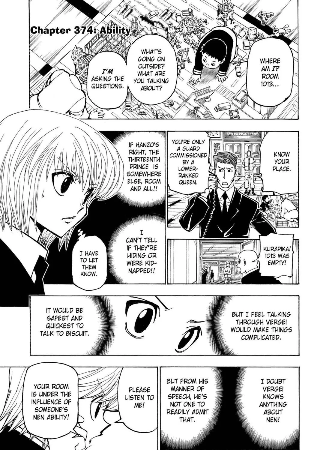 Hunter x Hunter Chapter 374 page 1 - 