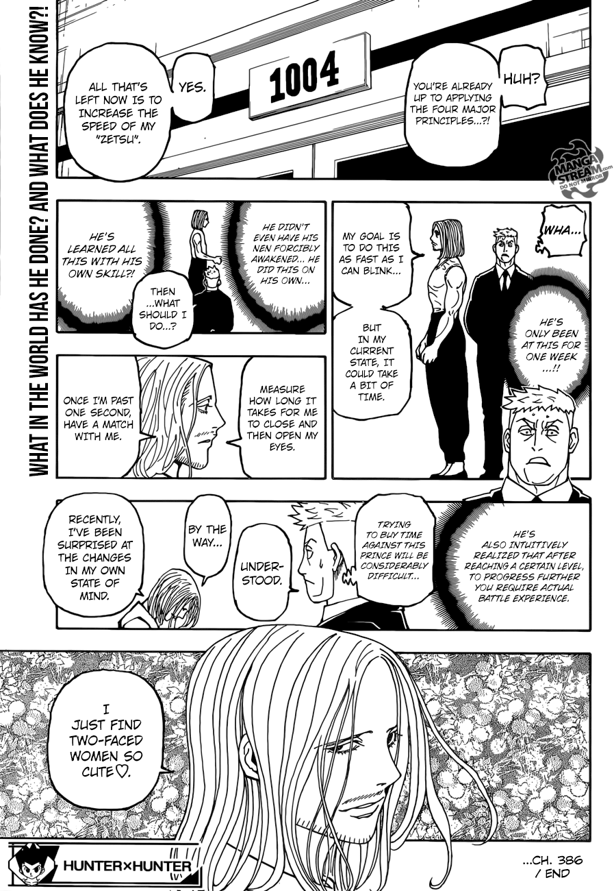 Hunter x Hunter Chapter 386 page 20 - 