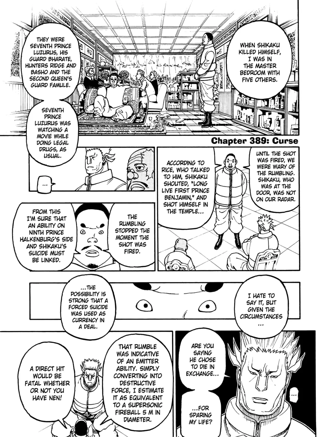 Hunter x Hunter Chapter 389 page 1 - 
