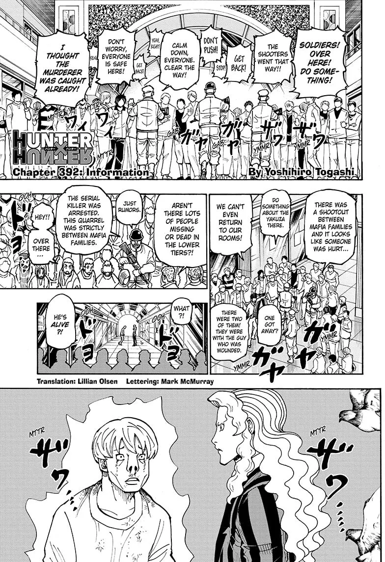 Hunter x Hunter Chapter 392 page 1 - 