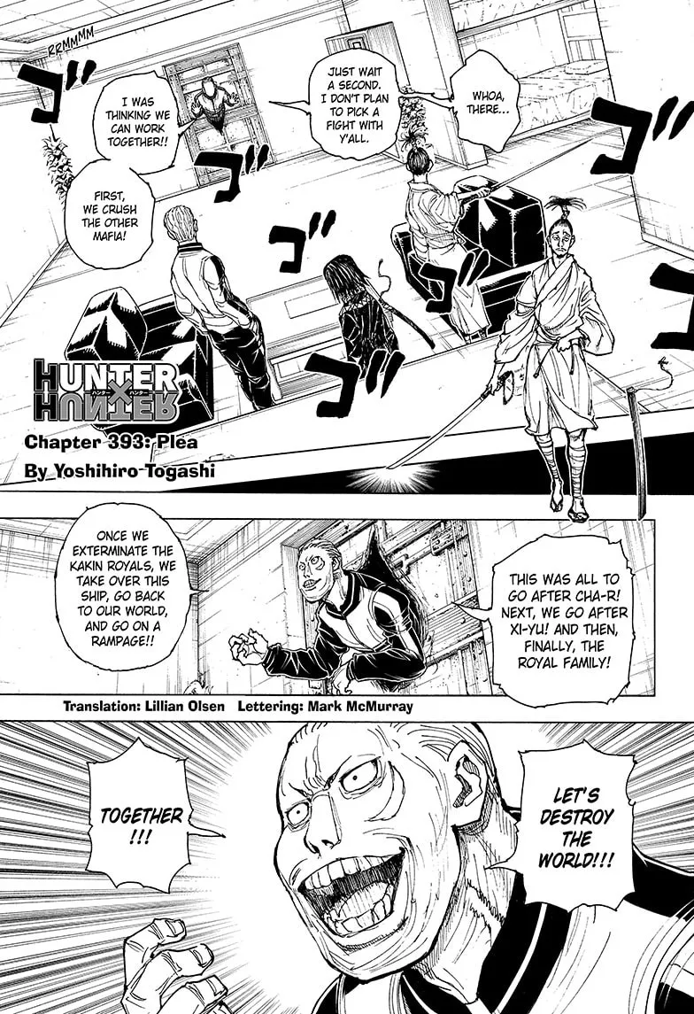Hunter x Hunter Chapter 393 page 1 - 