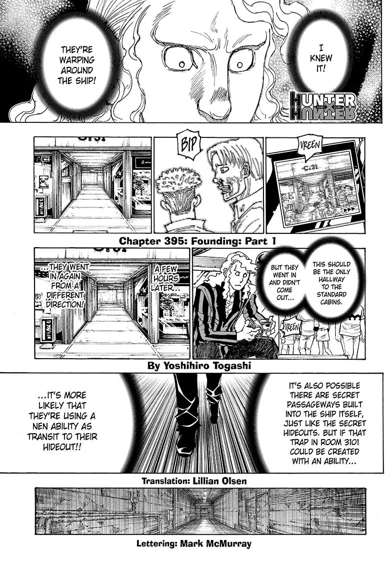 Hunter x Hunter Chapter 395 page 1 - 