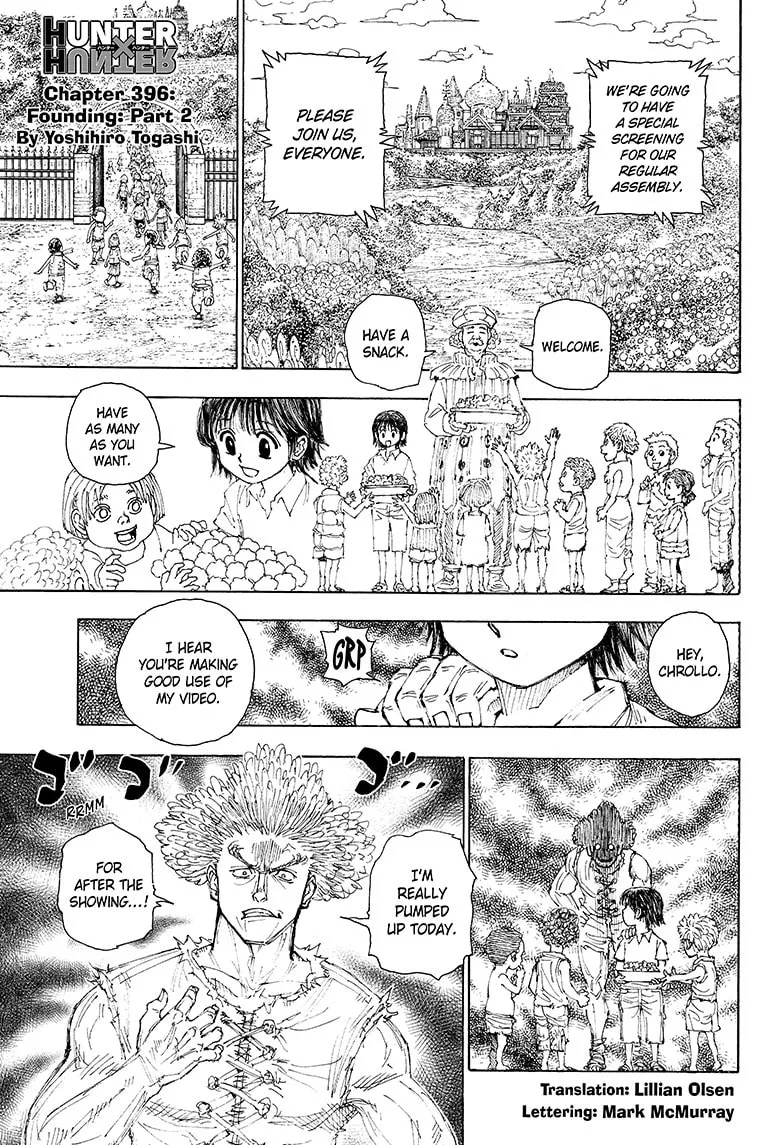Hunter x Hunter Chapter 396 page 1 - 