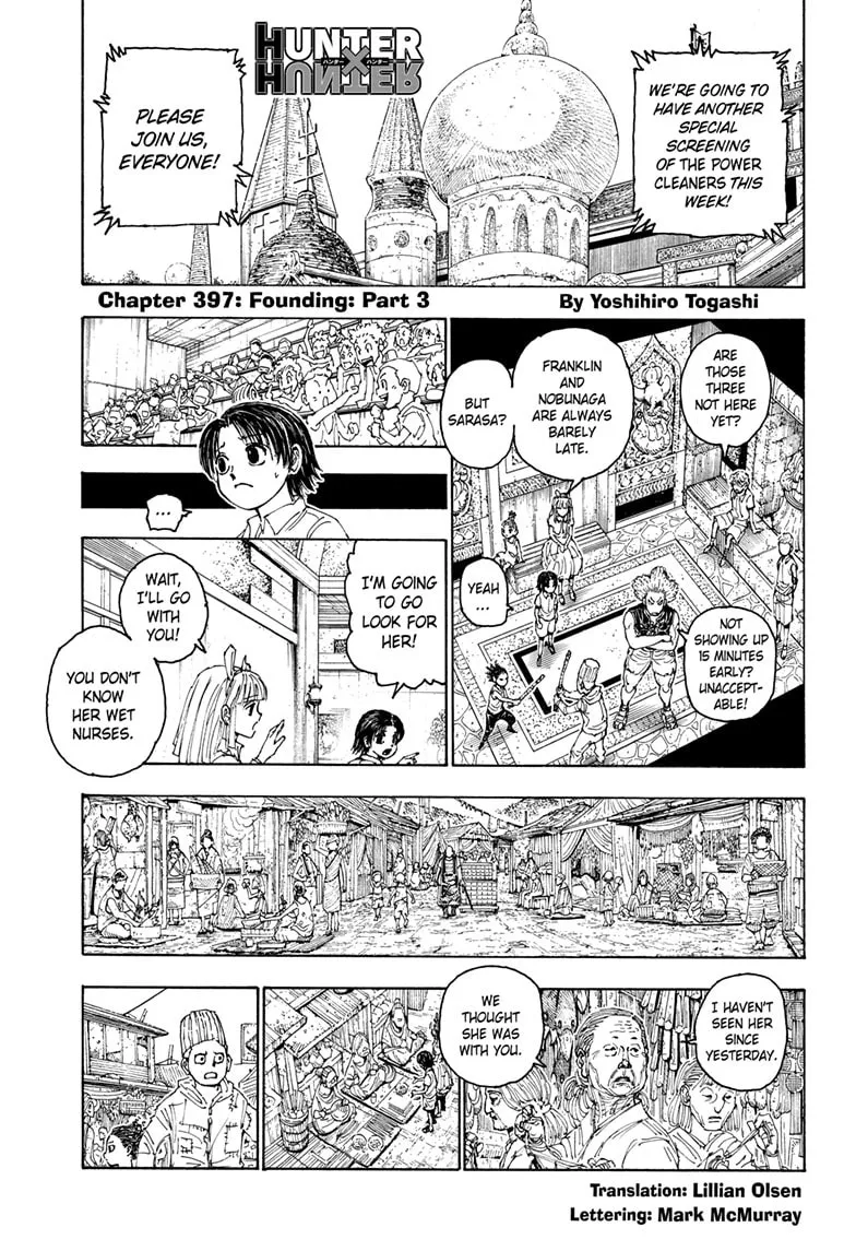 Hunter x Hunter Chapter 397 page 1 - 