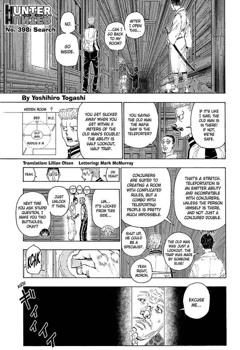 Hunter x Hunter Chapter 398 page 1 - 