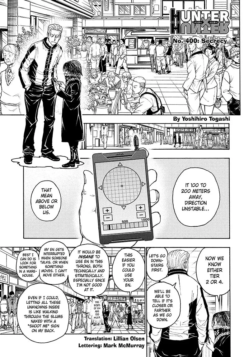 Hunter x Hunter Chapter 400 page 1 - 