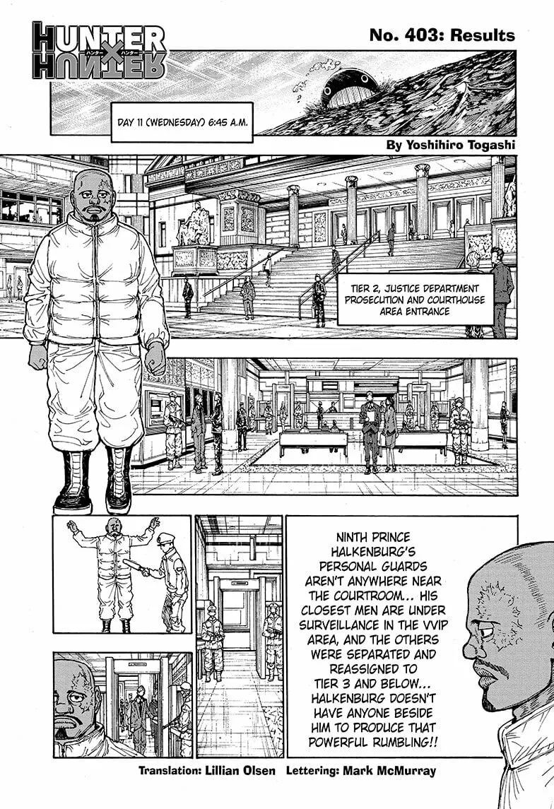 Hunter x Hunter Chapter 403 page 1 - 