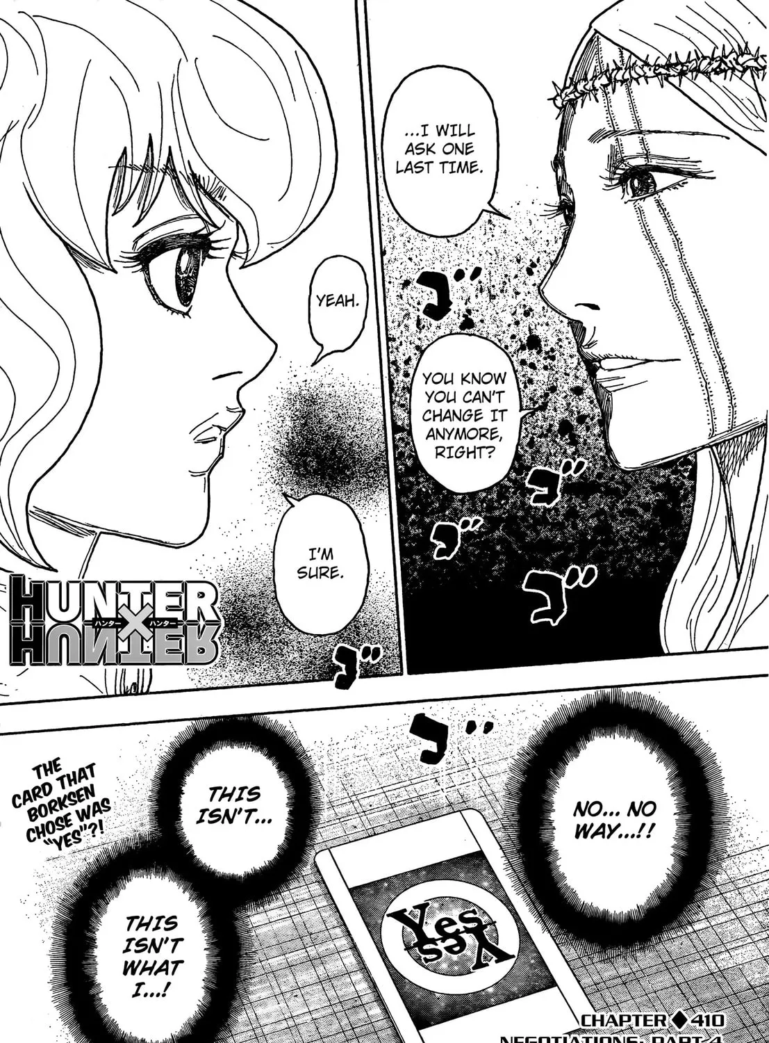 Hunter x Hunter Chapter 410 page 1 - 