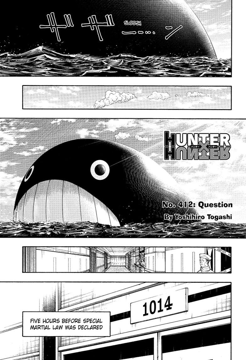 Hunter x Hunter Chapter 412 page 1 - 