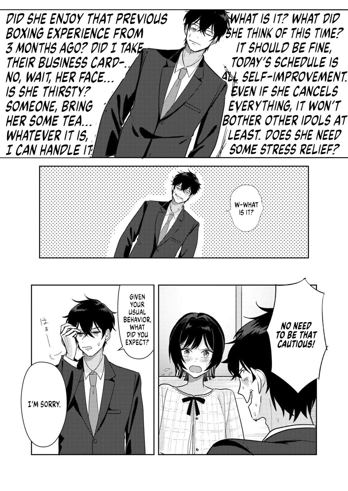 Hyouga-kei Idol no Manager wo Shiteimasu ga, Mou Genkai desu. Chapter 5 page 21 - 