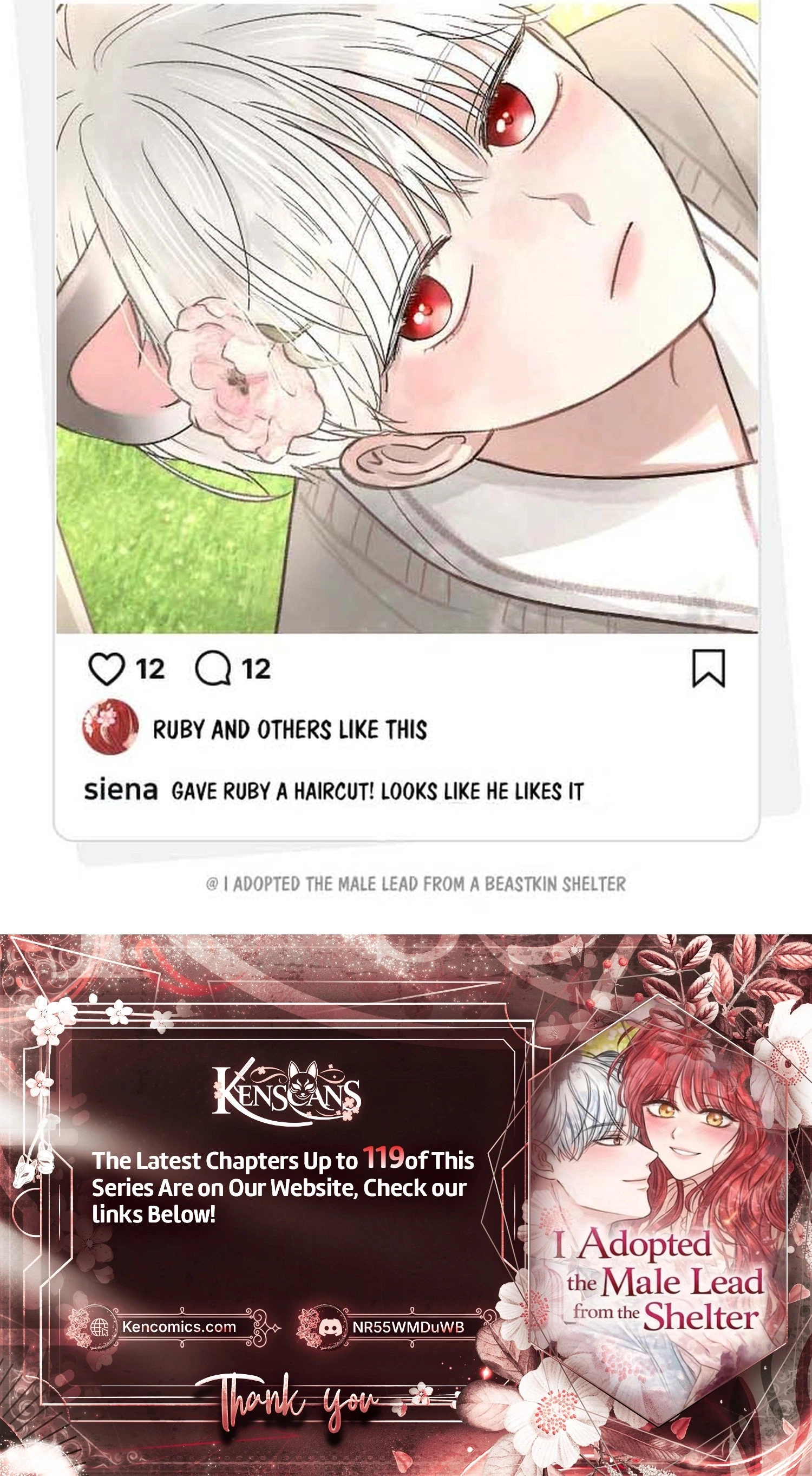 I adopted a male lead from prison shelter Chapter 109 page 77 - 