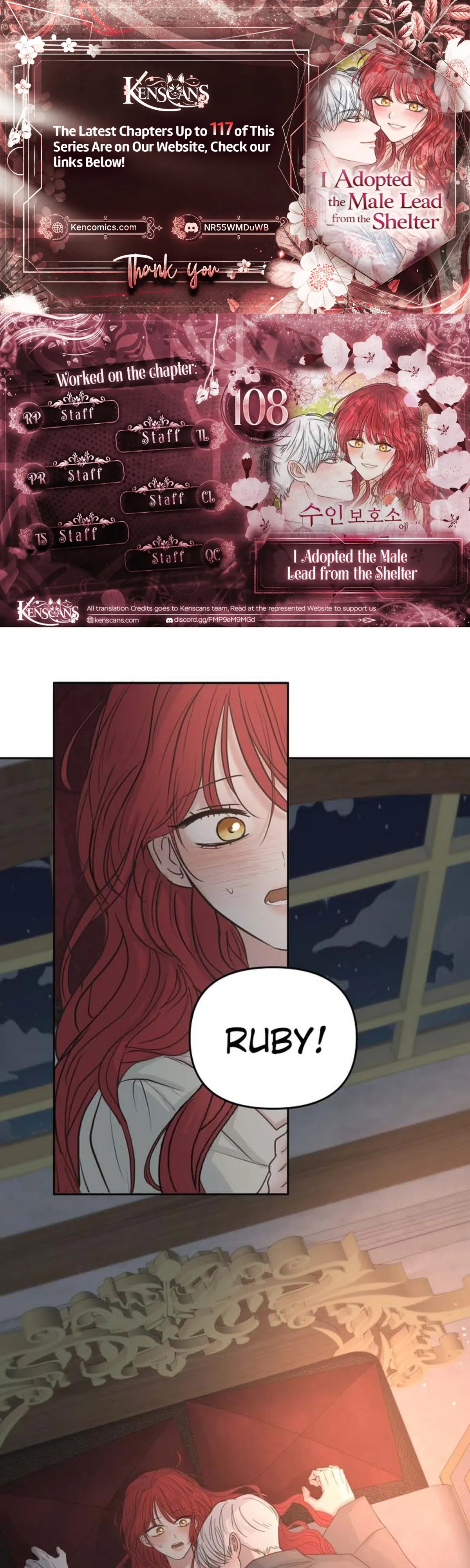 I Adopted the Male Lead from the Shelter 〘Official〙 Chapter 108 page 1 - 