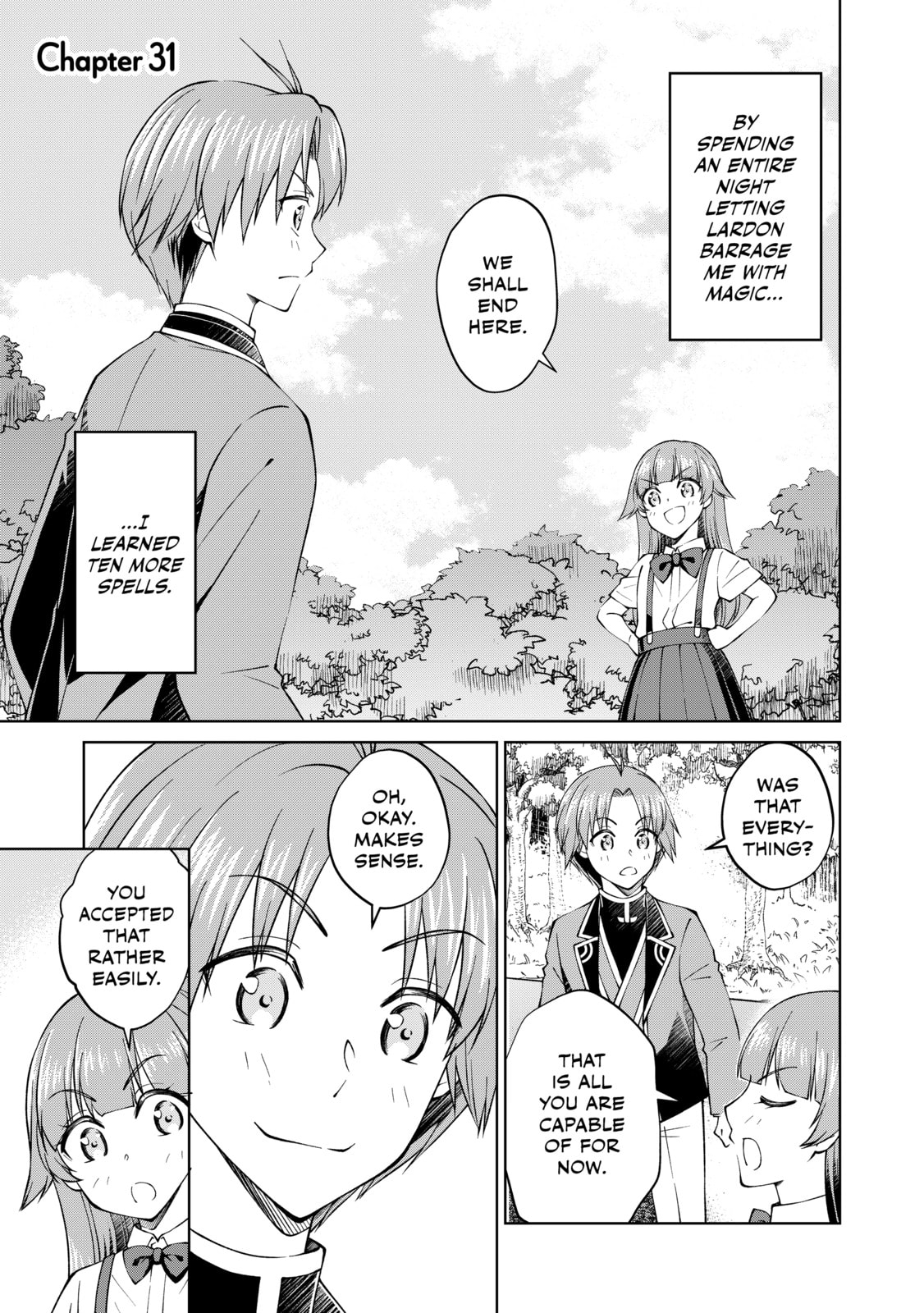 I Am a Noble About to Be Ruined, But Reached the Summit of Magic Because I Had a Lot of Free Time. Chapter 31 page 1 - 