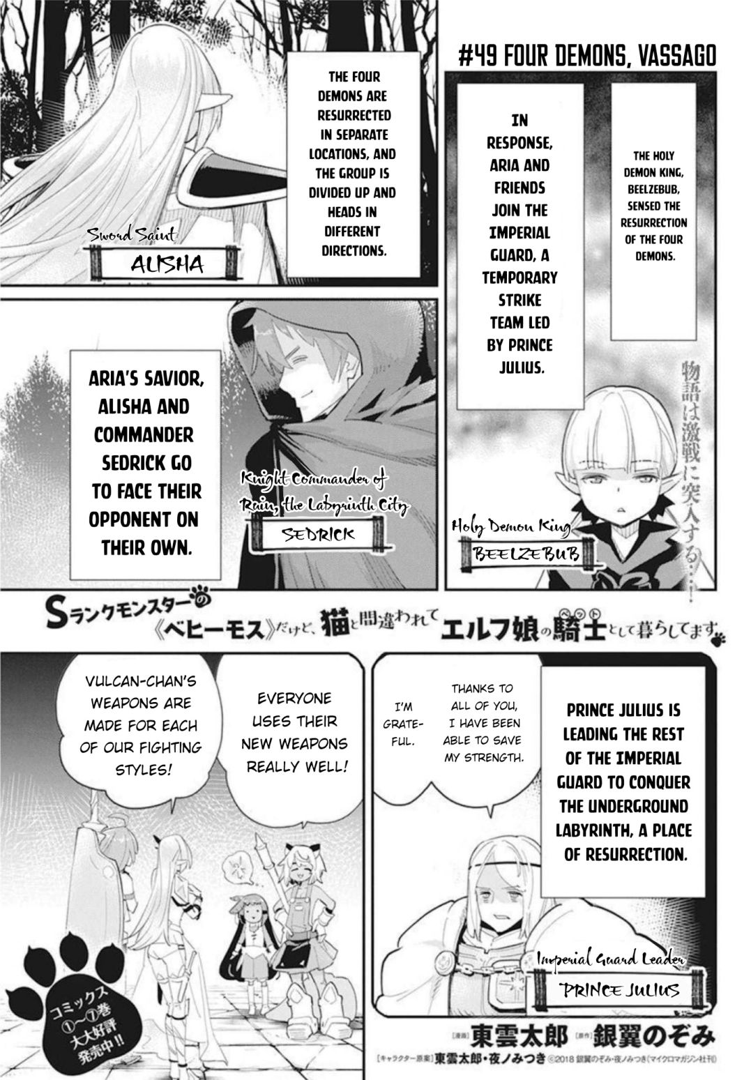 I Am Behemoth Of The S Rank Monster But I Am Mistaken As A Cat And I Live As A Pet Of Elf Girl Chapter 49 page 1 - 