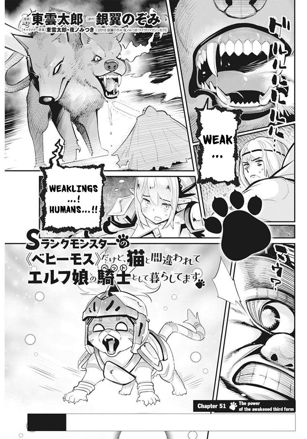 I Am Behemoth Of The S Rank Monster But I Am Mistaken As A Cat And I Live As A Pet Of Elf Girl Chapter 51 page 2 - 
