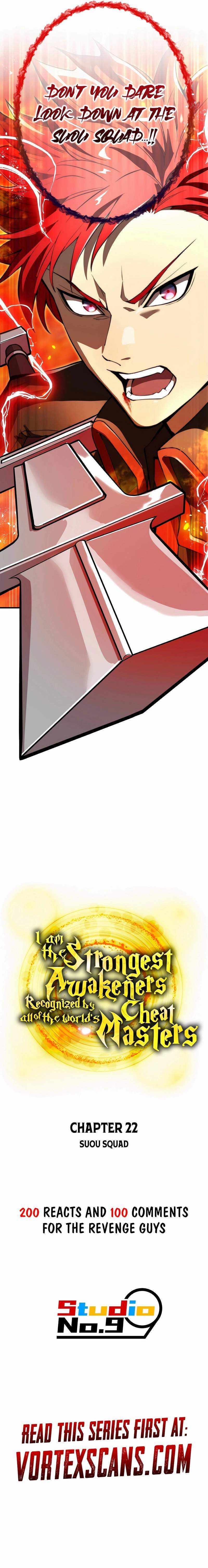 I am the strongest awakeners, recognized by all of the world’s cheat masters Chapter 22 page 31 - 