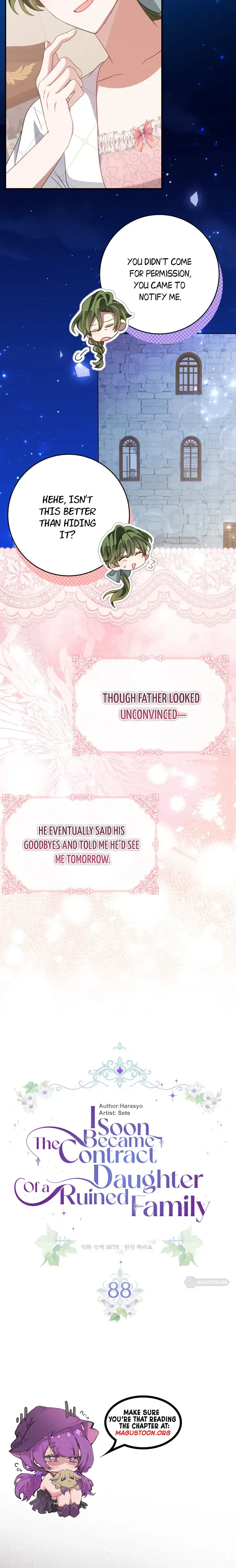 I Became the Contract Daughter of the soon-to-be-ruined Family Chapter 88 page 12 - 