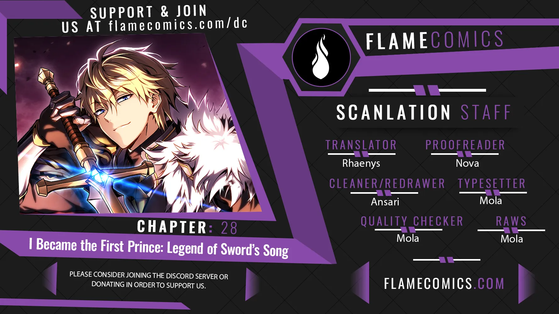 I Became the First Prince꞉ Legend of Sword’s Song Chapter 28 page 1 - 