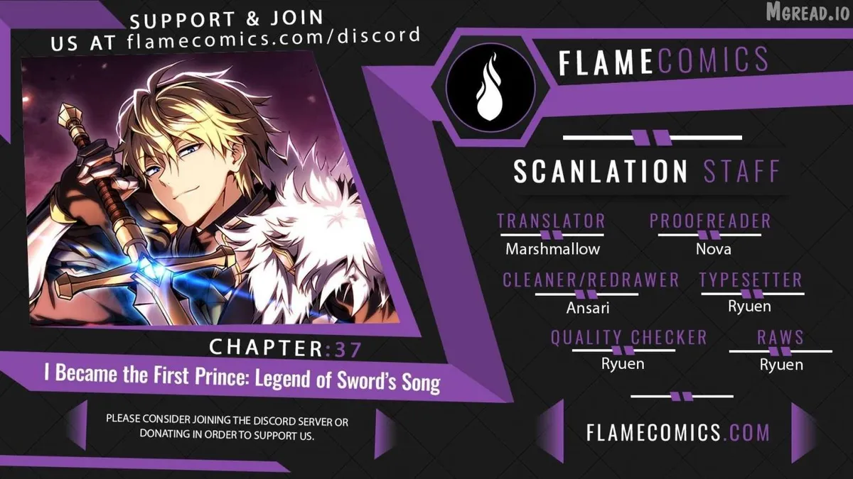 I Became the First Prince꞉ Legend of Sword’s Song Chapter 37 page 1 - 