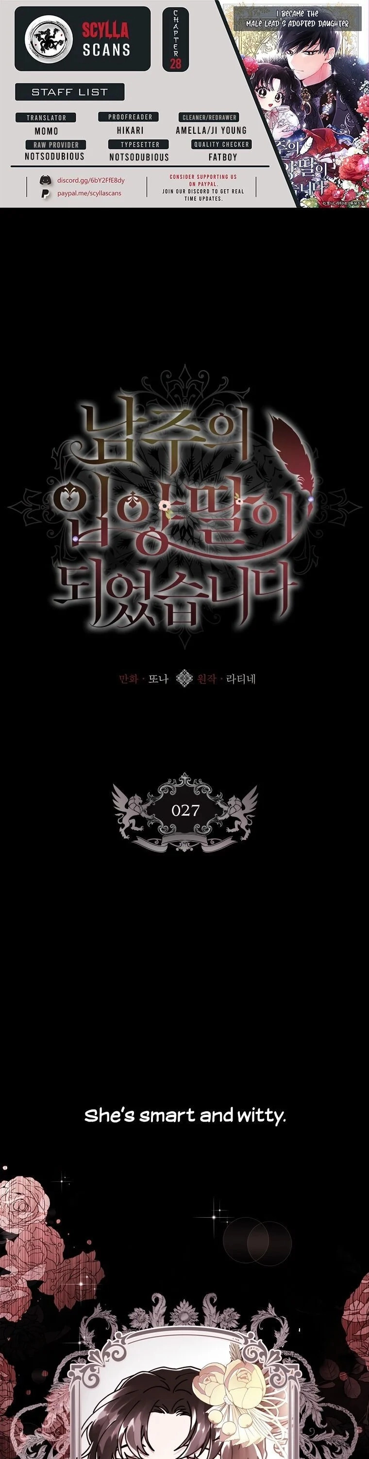 I Became the Male Lead’s Adoptive Daughter Chapter 27 page 1 - 