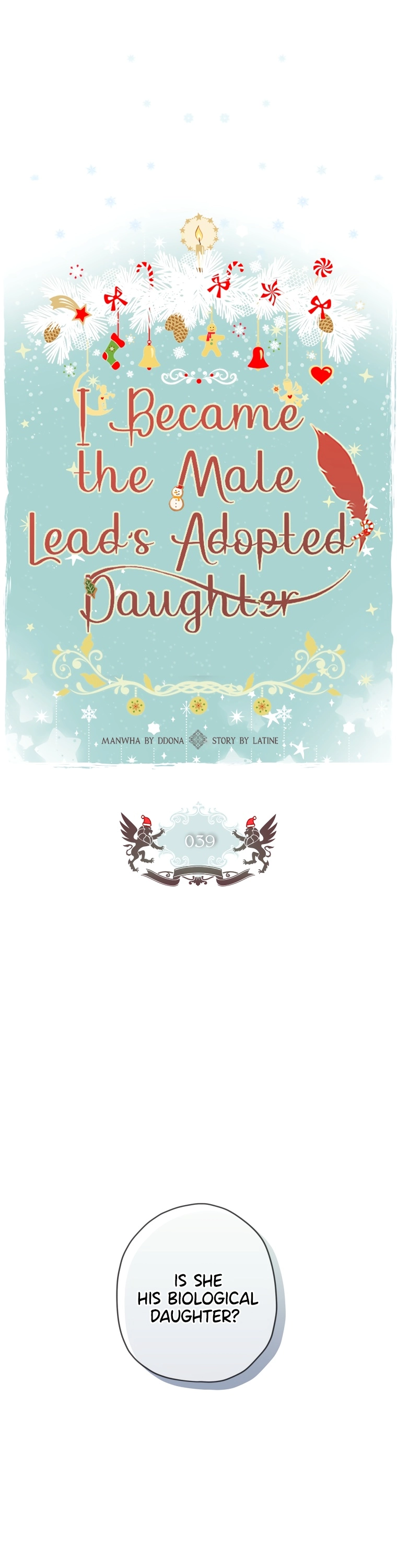 I Became the Male Lead’s Adoptive Daughter Chapter 39 page 1 - 