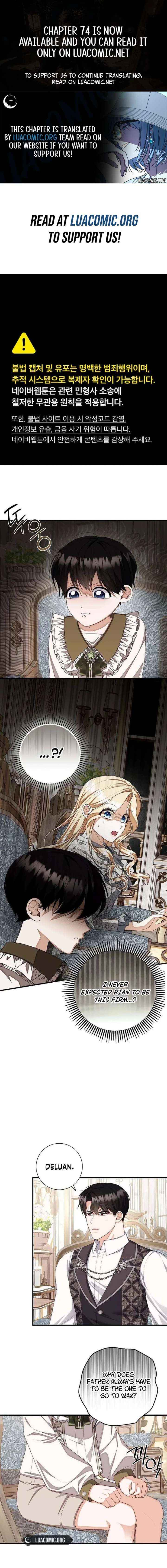 I Became the Mother of the Supporting Male Lead’s Son Chapter 69 page 1 - 