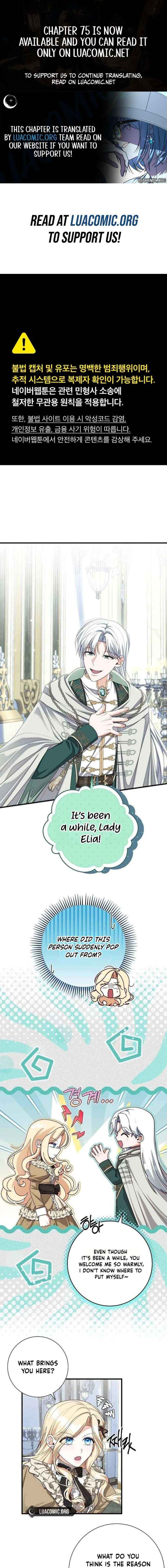 I Became the Mother of the Supporting Male Lead’s Son Chapter 72 page 1 - 