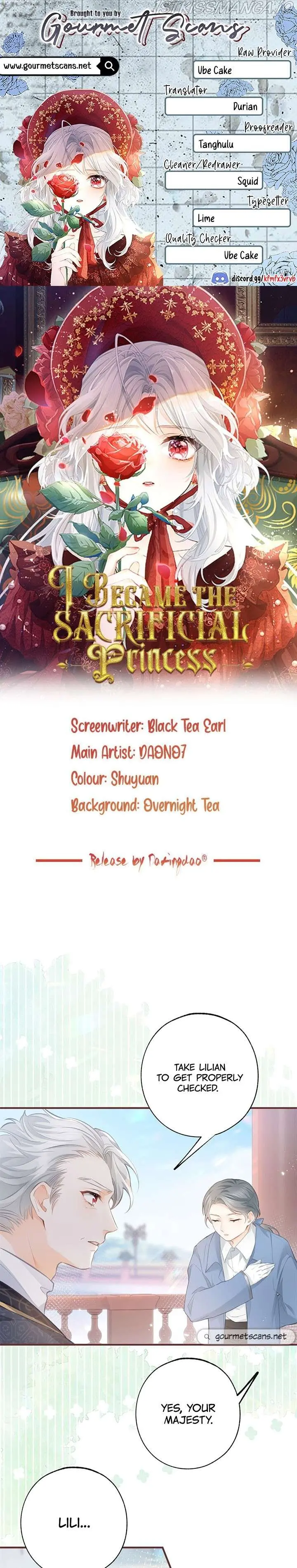 I Became the Sacrificial Princess Chapter 12 page 1 - 