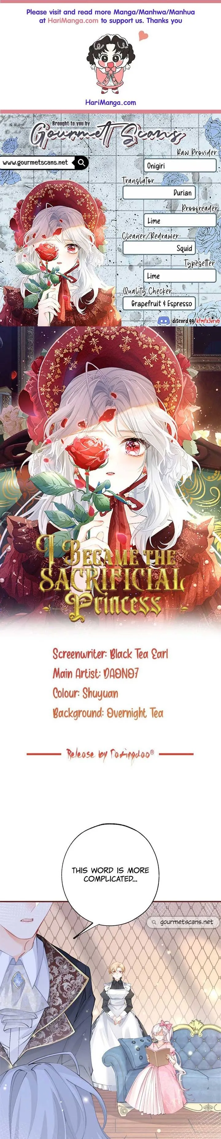 I Became the Sacrificial Princess Chapter 29 page 1 - 
