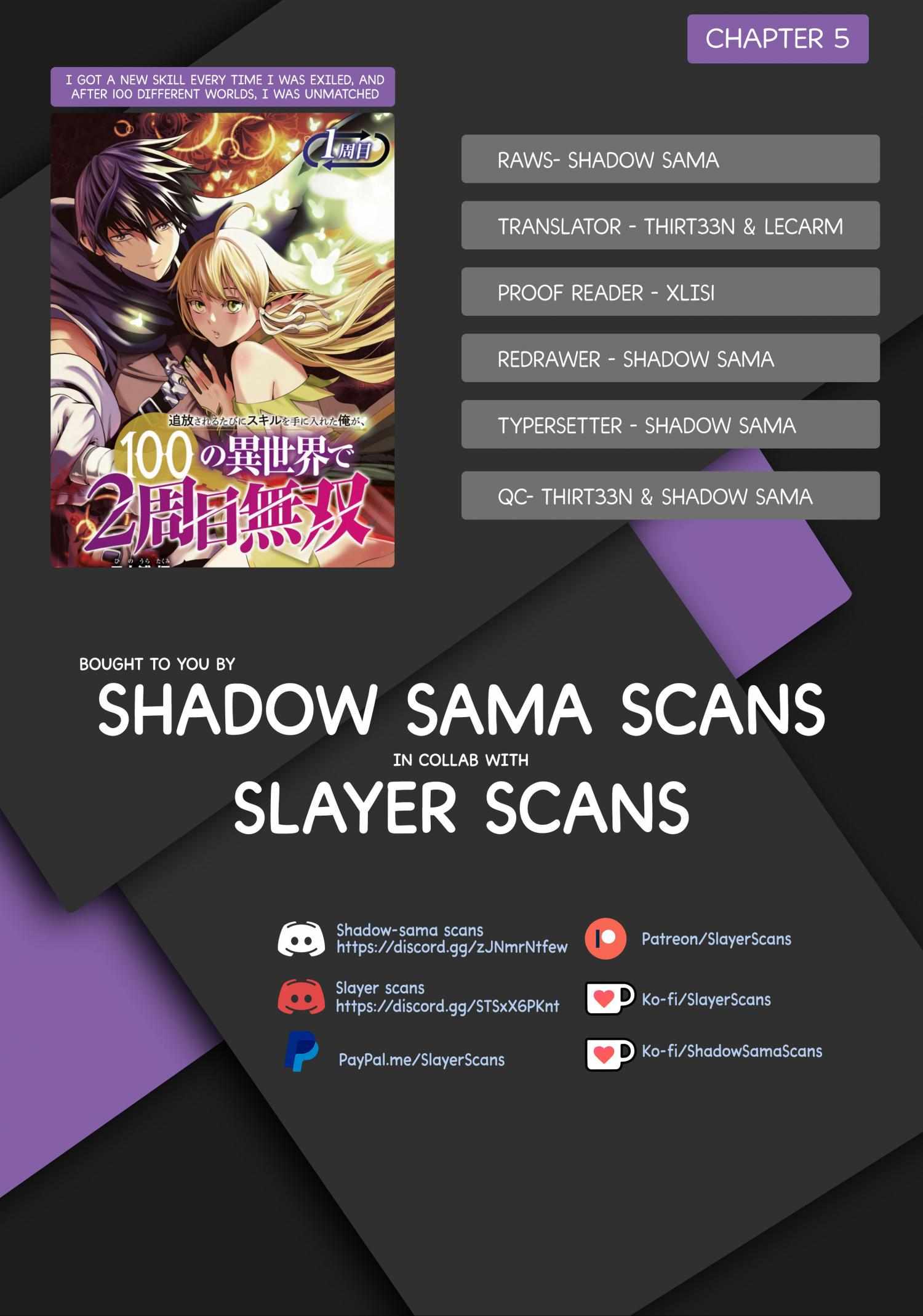 I Got a New Skill Every Time I Was Exiled, and After 100 Different Worlds, I Was Unmatched Chapter 5 page 1 - 