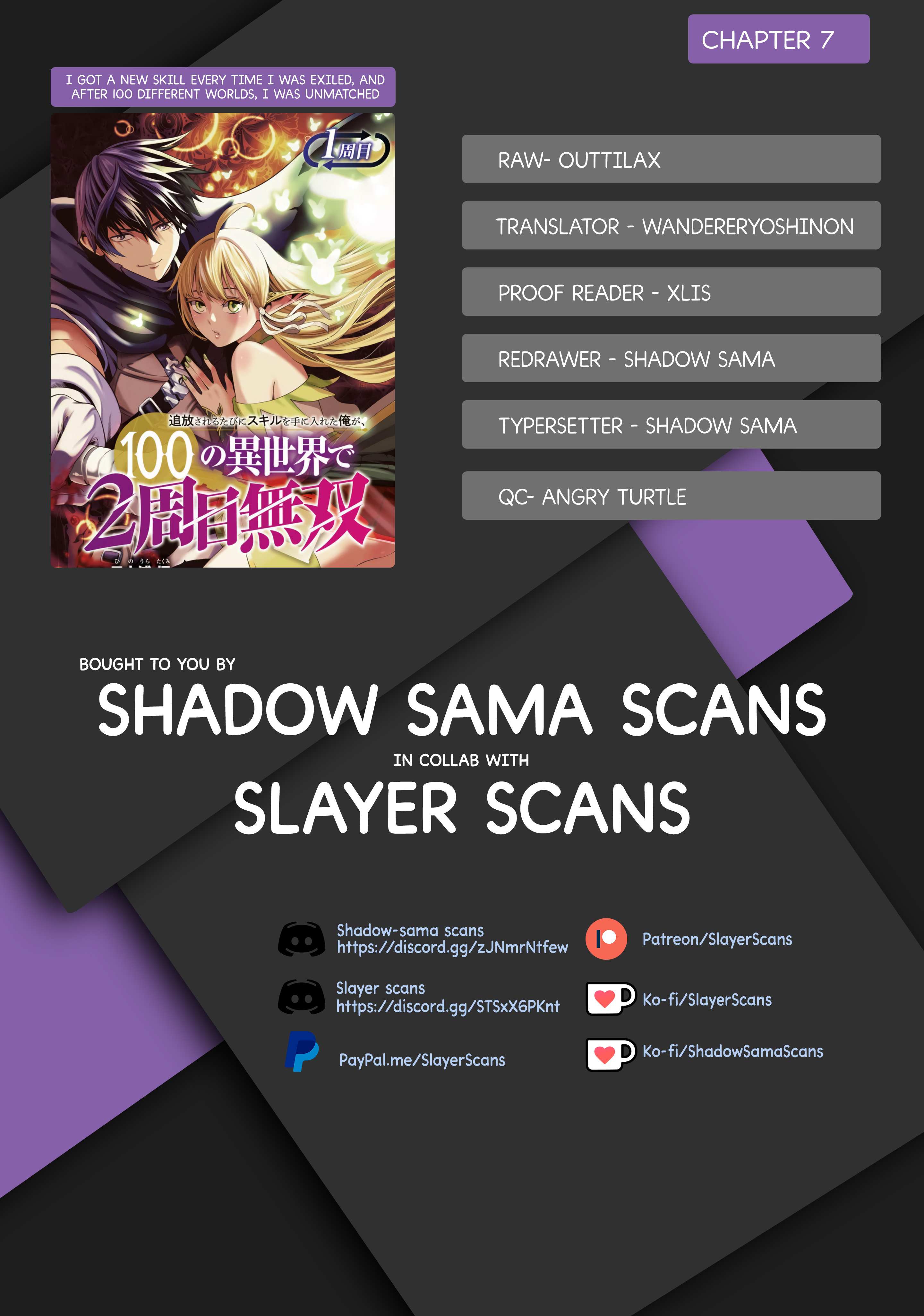 I Got a New Skill Every Time I Was Exiled, and After 100 Different Worlds, I Was Unmatched Chapter 7 page 1 - 