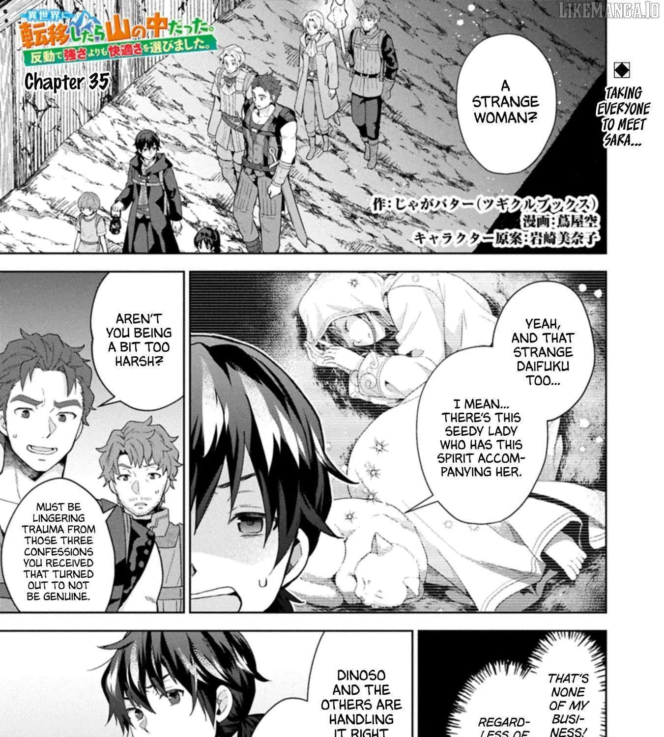 I Got Sent to Another World, but It’s in the Mountains. In Reaction, I Choose Comfort Over Strength. Chapter 35 page 1 - 