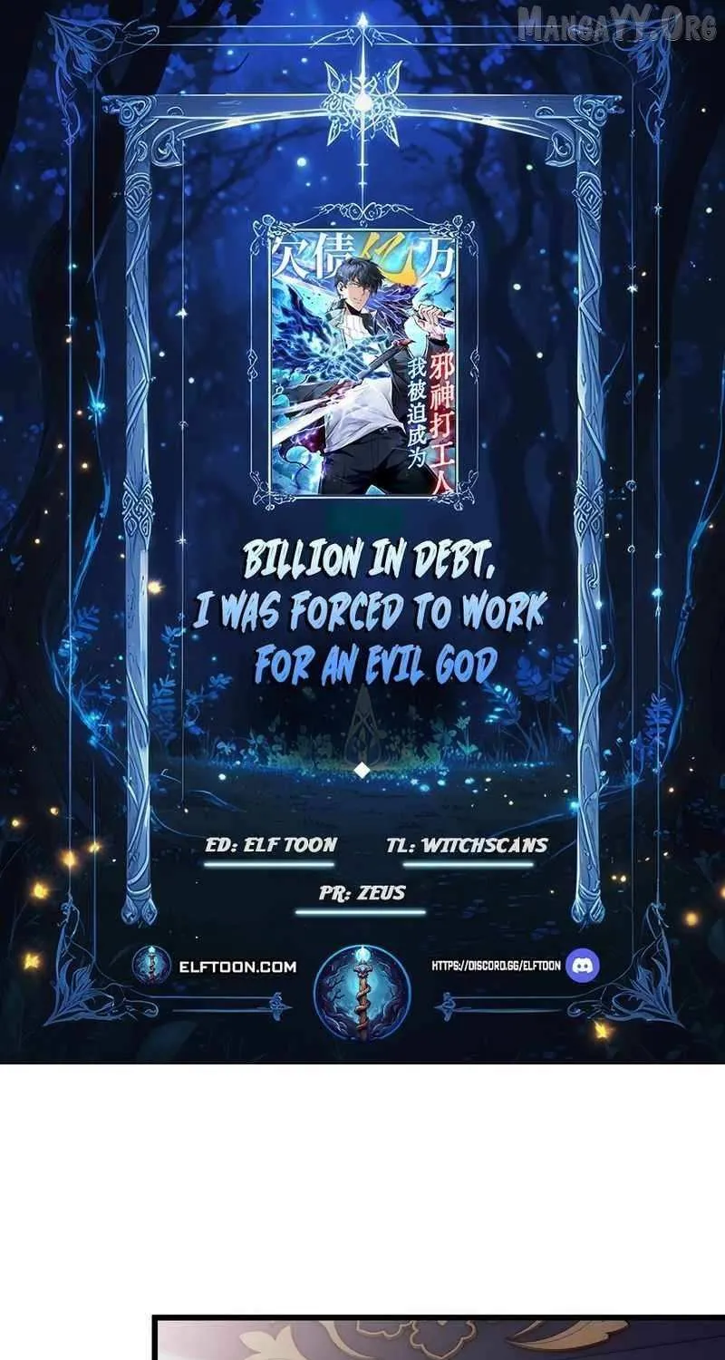 I Owe A Billion Dollars And I am Forced to Become A Worker For An Evil God Chapter 28 page 1 - 