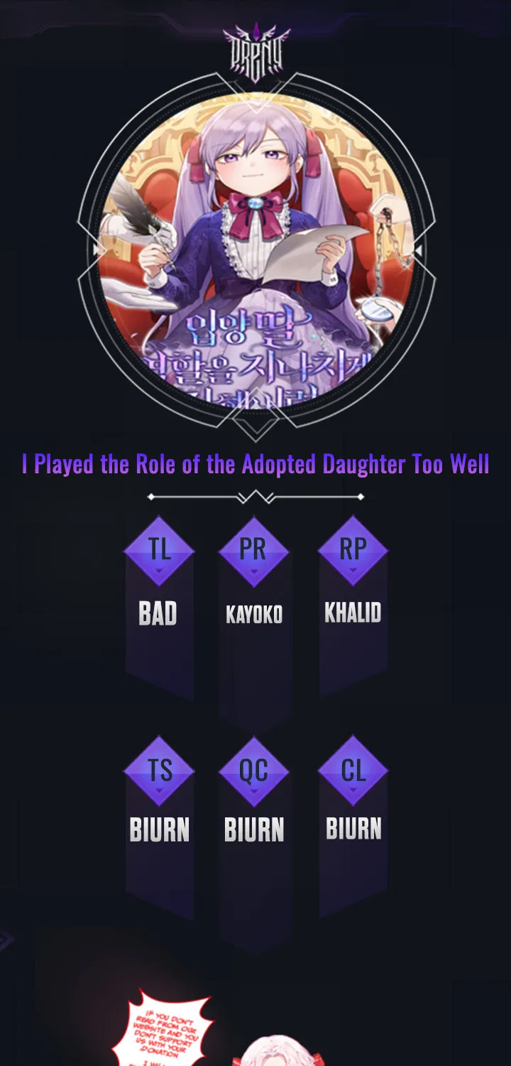 I Played the Role of the Adopted Daughter Too Well Chapter 28 page 1 - 