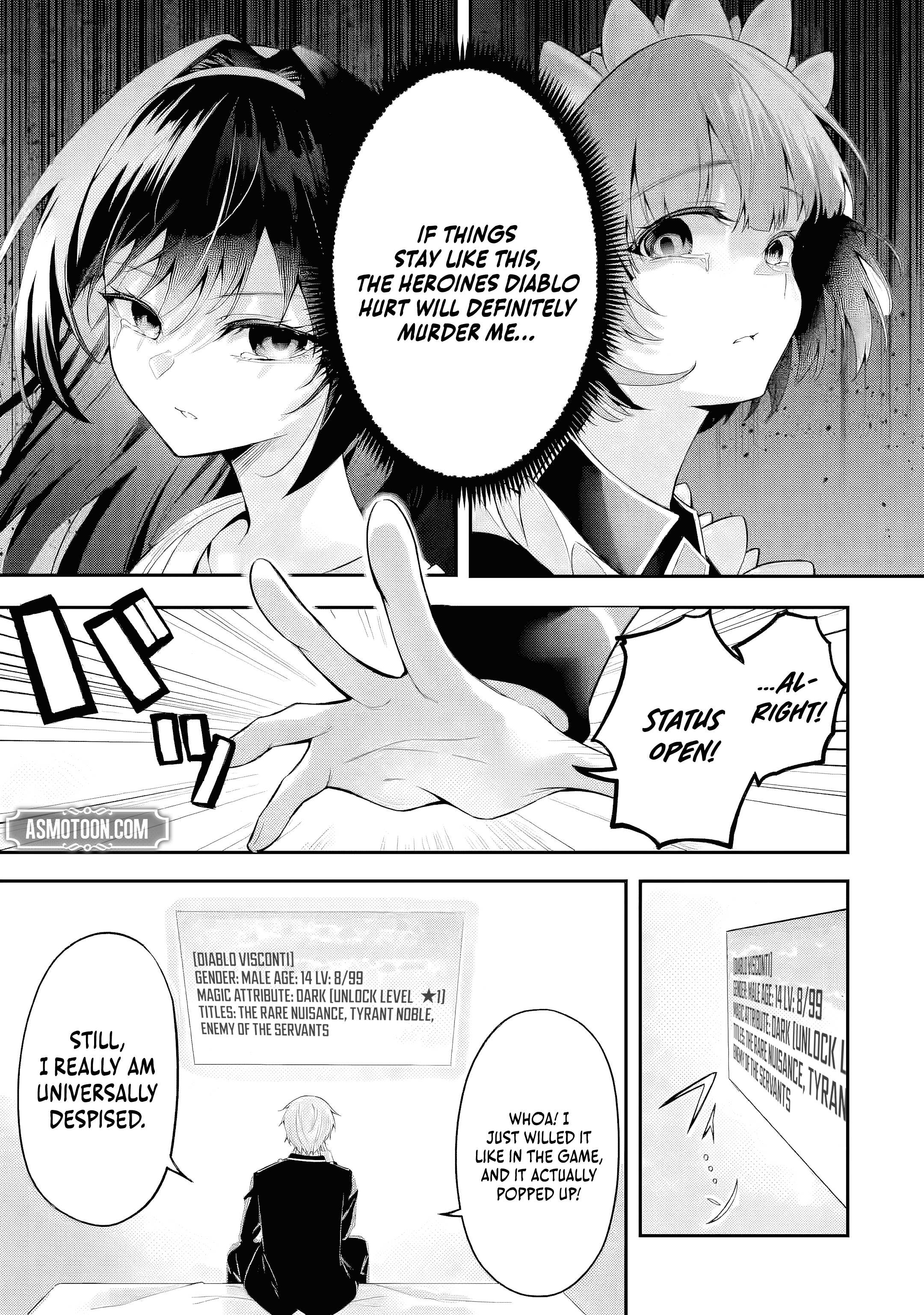 I Reincarnated as a Doomed Villainous Noble: I Don’t Want to Die, So I’ll Master Dark Magic and Save the Heroines! Chapter 1 page 21 - 