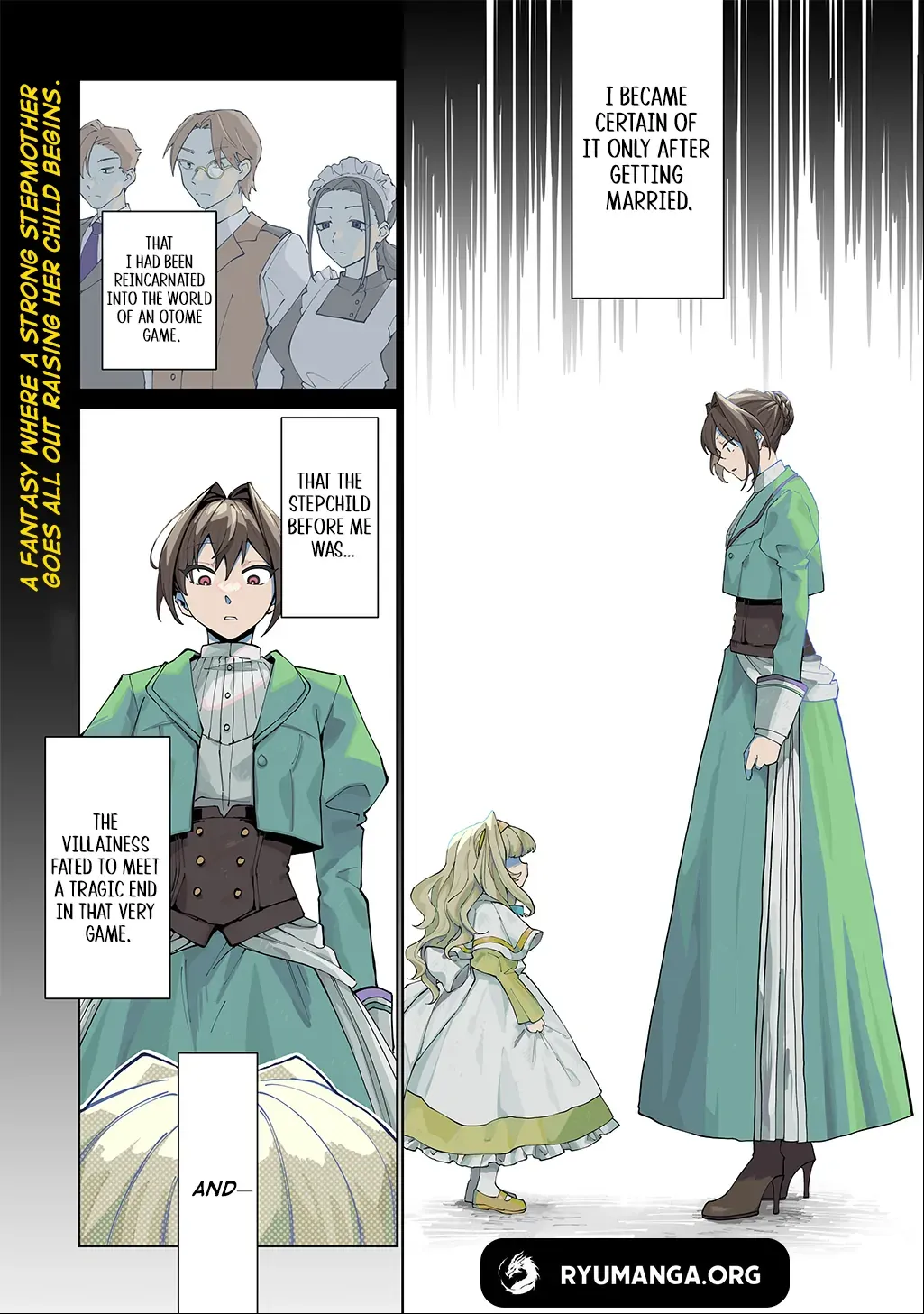 I Reincarnated as the Stepmother of the Villainous Young Lady, and I WillEnsure My Daughter