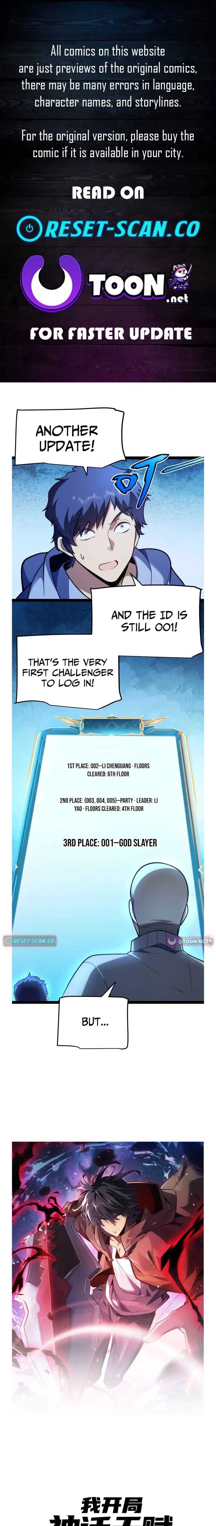 I started with the mythical talent, killing gods with one sword! Chapter 22 page 1 - 