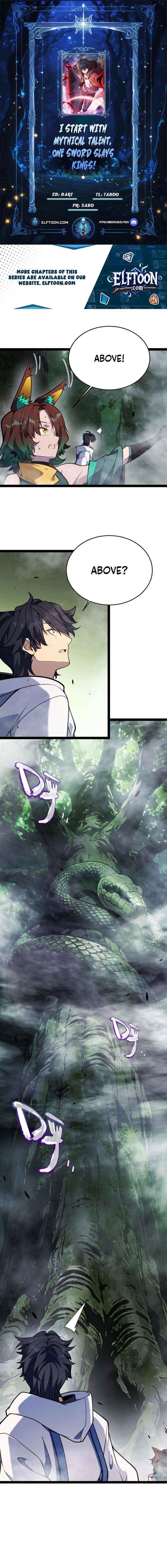 I started with the mythical talent, killing gods with one sword! Chapter 28 page 1 - 